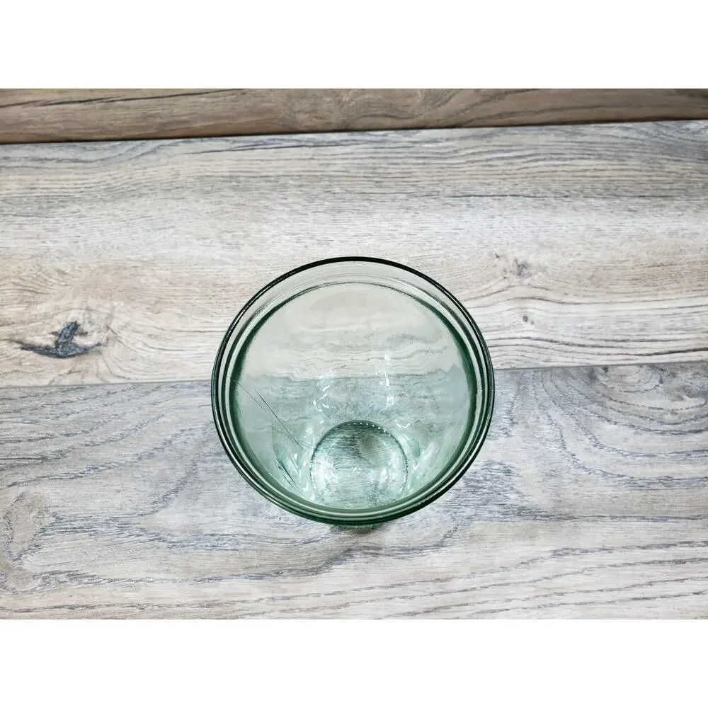 Amici Global Italy Recycled Green Glass Drinking Glass Bistro Fork Spoon Knife